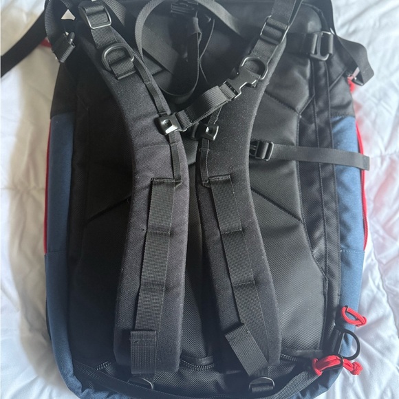 Topo Designs Backpack in Black, Red, and Yellow - Picture 6 of 10